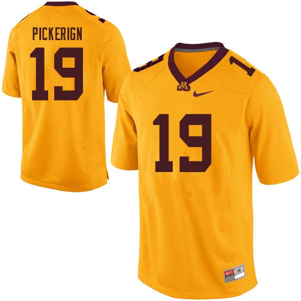 Men #19 Samuel Pickerign Minnesota Golden Gophers College Football Jerseys Sale-Gold
